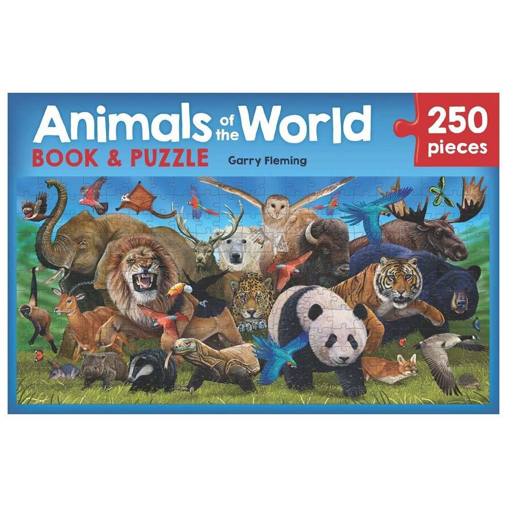 Book & Puzzle - Animals Of The World