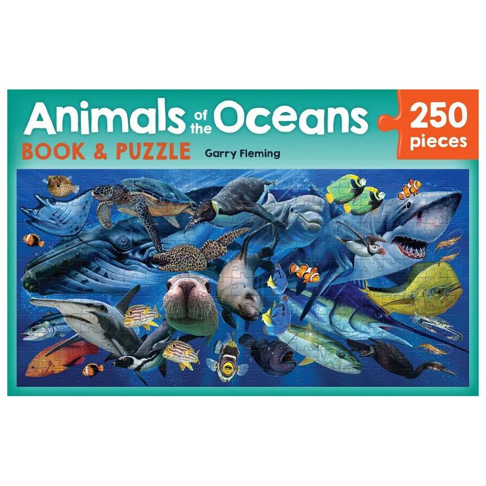 Book & Puzzle - Animals Of The Oceans