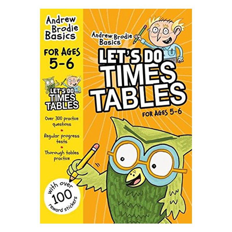 كتاب آندرو برودي لجدول الضرب "Let's Do Times Tables"، 5-6 سنوات