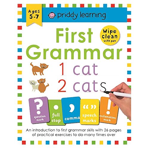 كتاب First Grammar Wipe Clean Workbooks من كتب بريدي