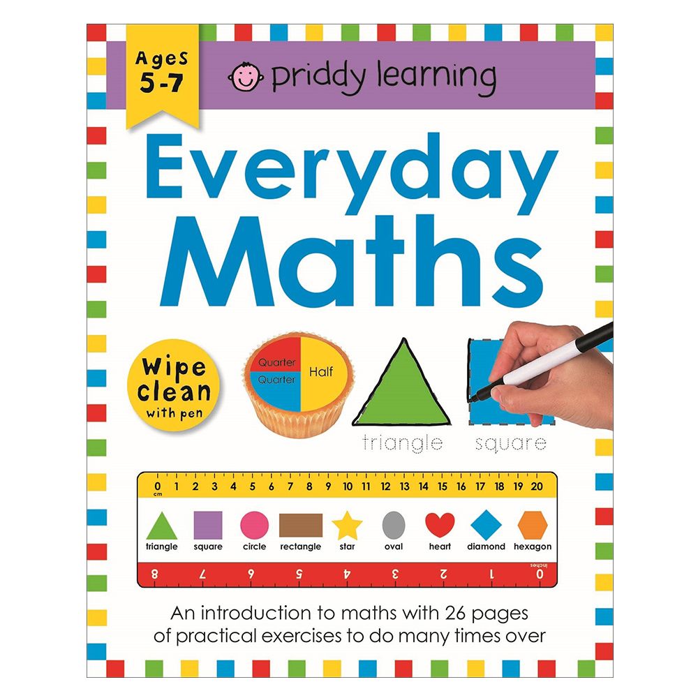 كتاب Everyday Maths بسطح قابل للمسح مع قلم