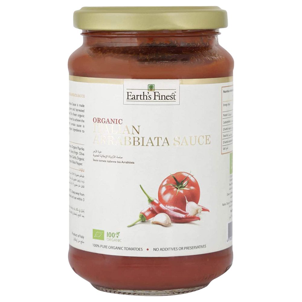 Earth's Finest Organic Italian Arrabbiata Sauce 340g