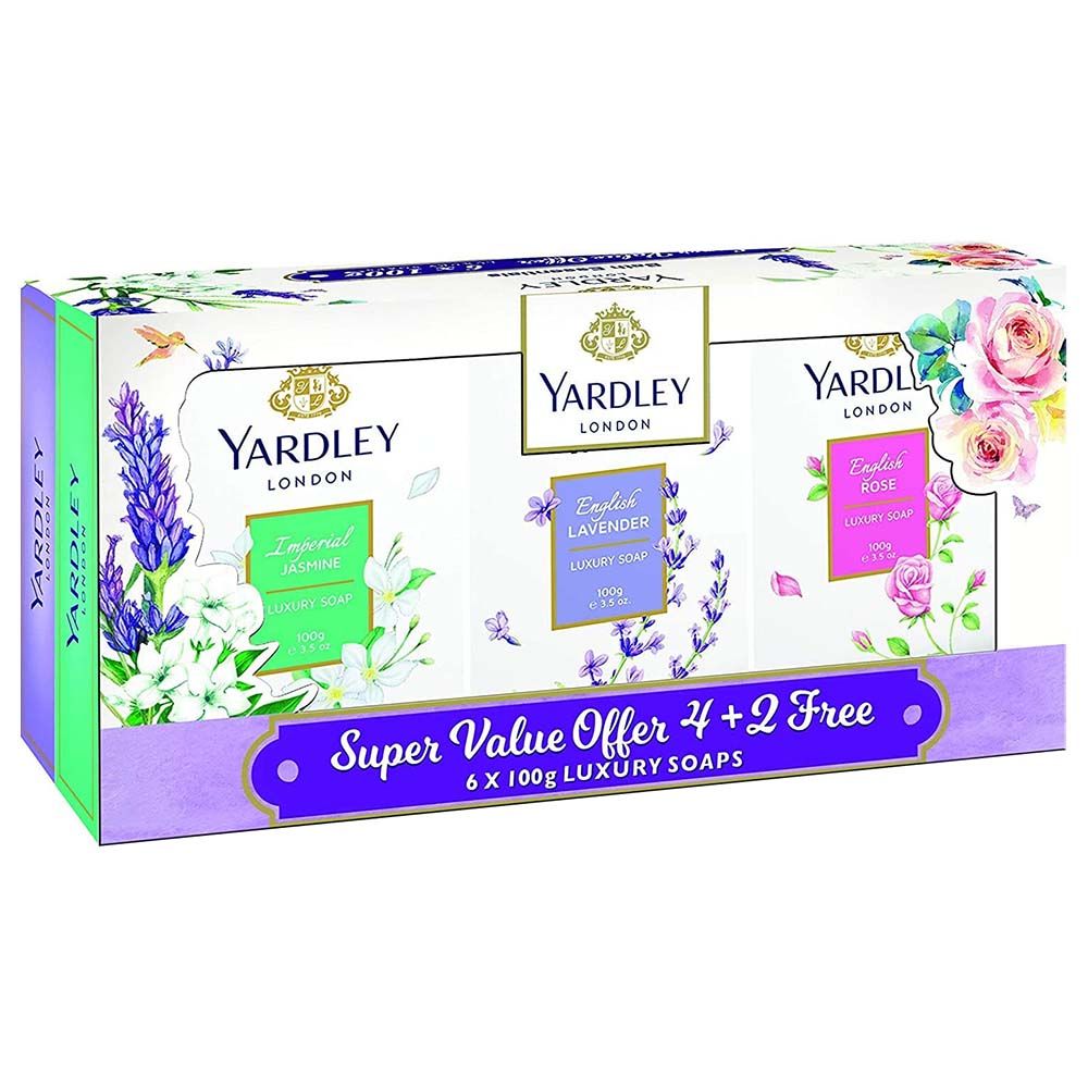 Yardley - Bar Soap 100g 4+2 Multi Pack