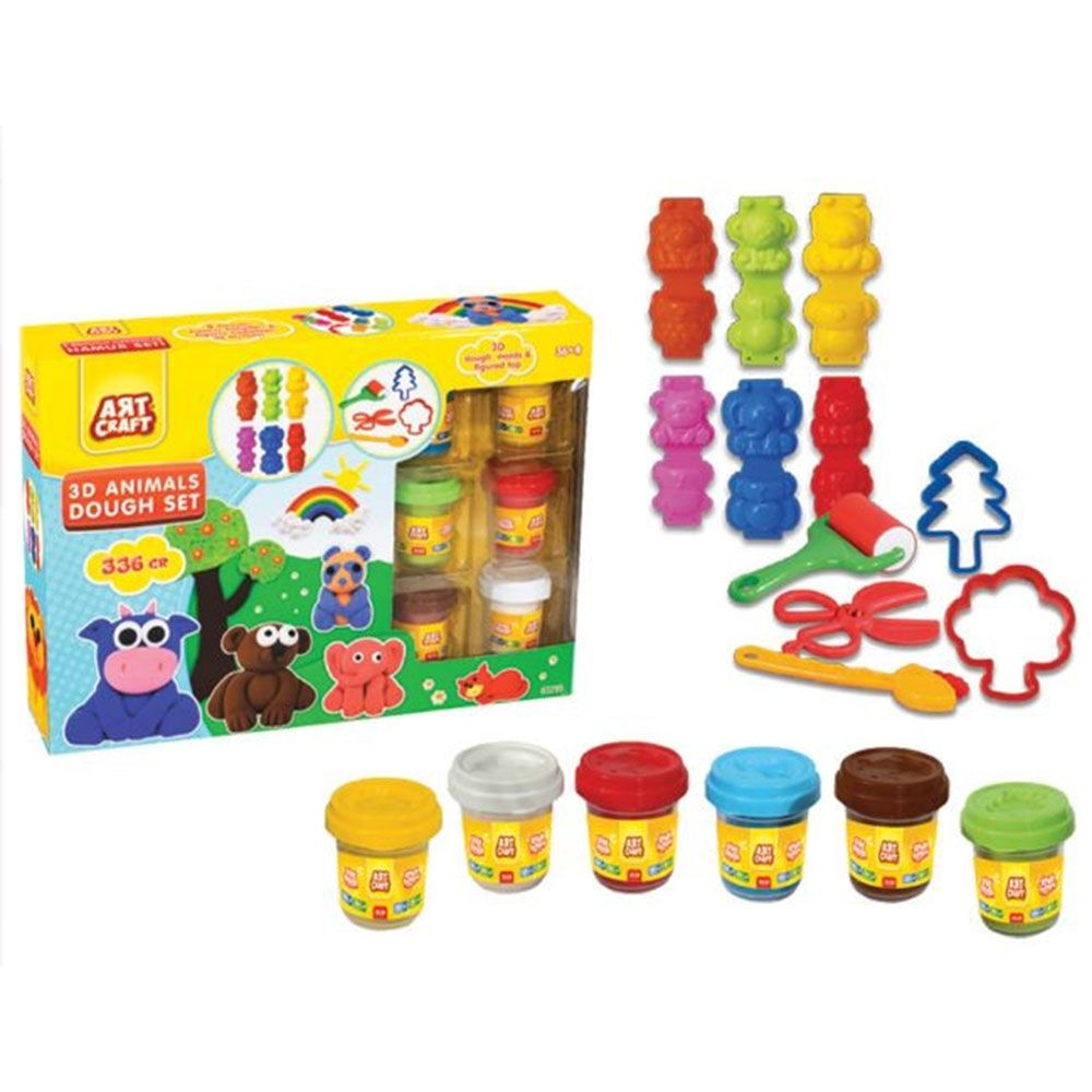 Dede - Art Craft 3D Animals Dough Set