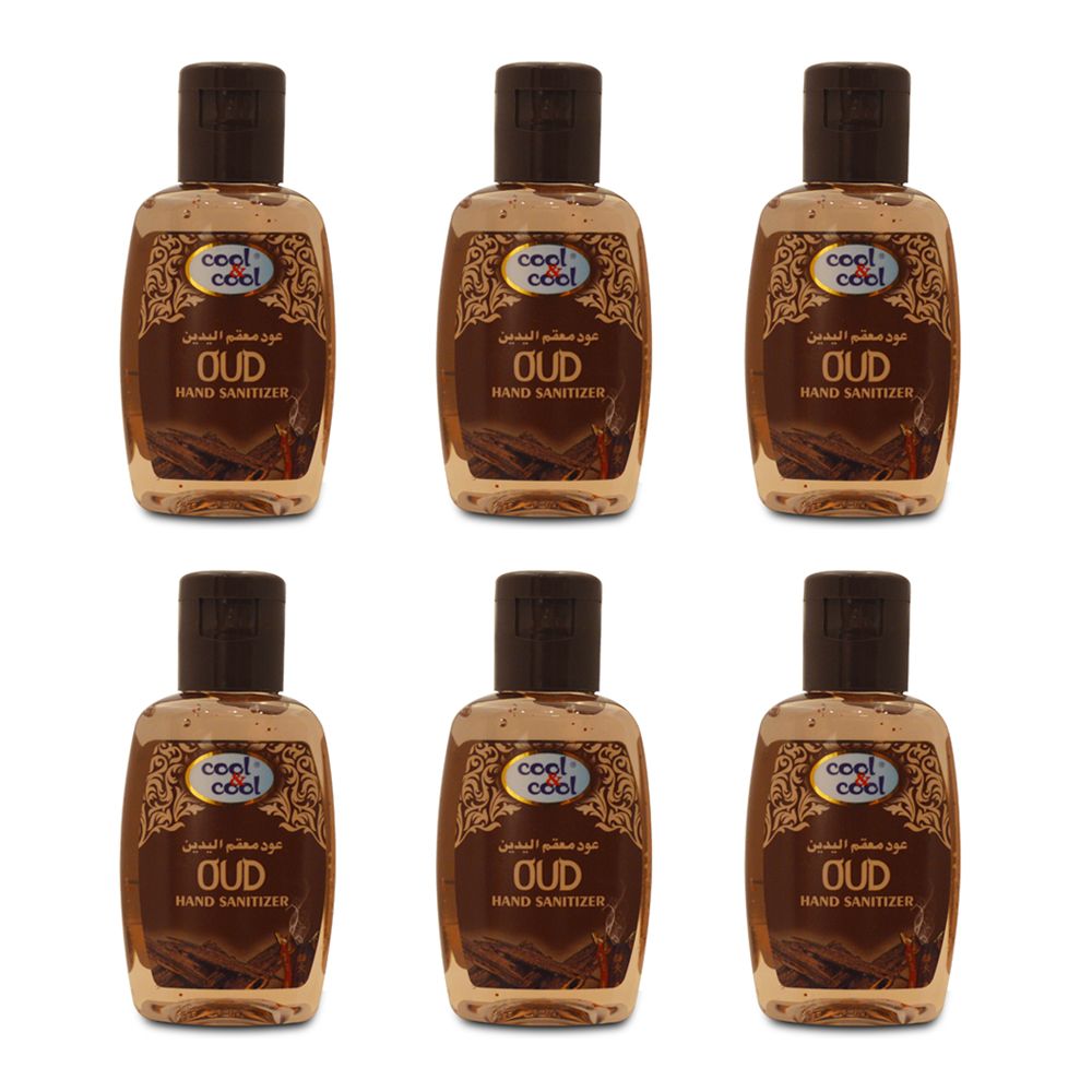 Cool & Cool - Oud Hand Sanitizer 60ml - Pack of 6