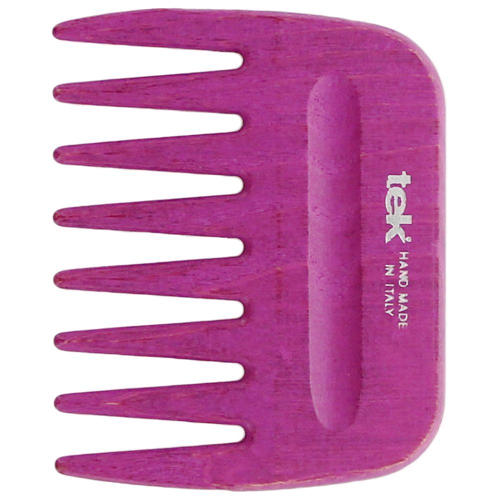 Tek - Afro Wooden Comb - Violet