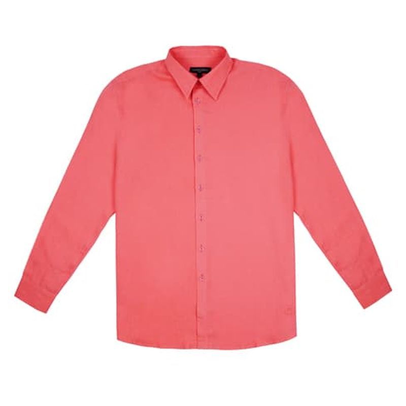 Carter & White - Kids Linen Shirt - Coral