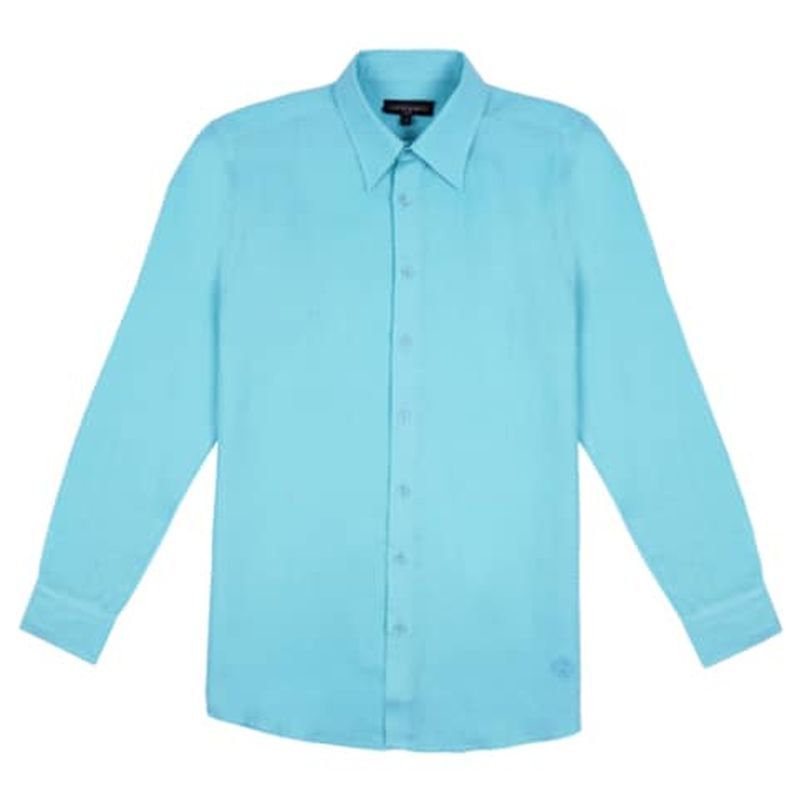 Carter & White - Kids Linen Shirt - Sea Green
