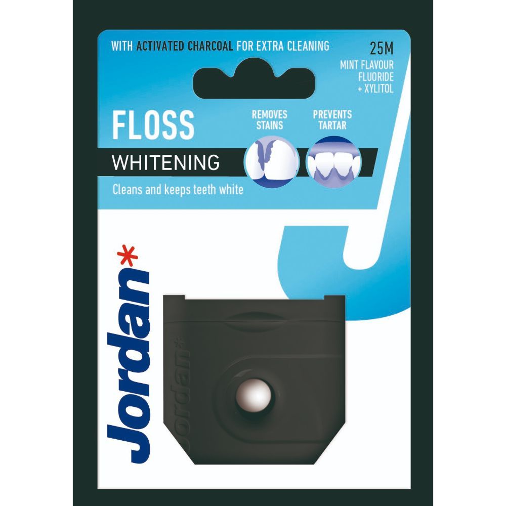 Jordan - Dental Floss Whitening - Black - 25 m
