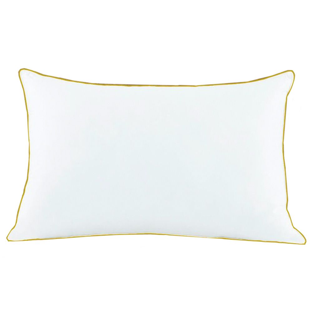 Cotton Home - Extra Super Soft Pillow w/ Golden Cord 30x50cm