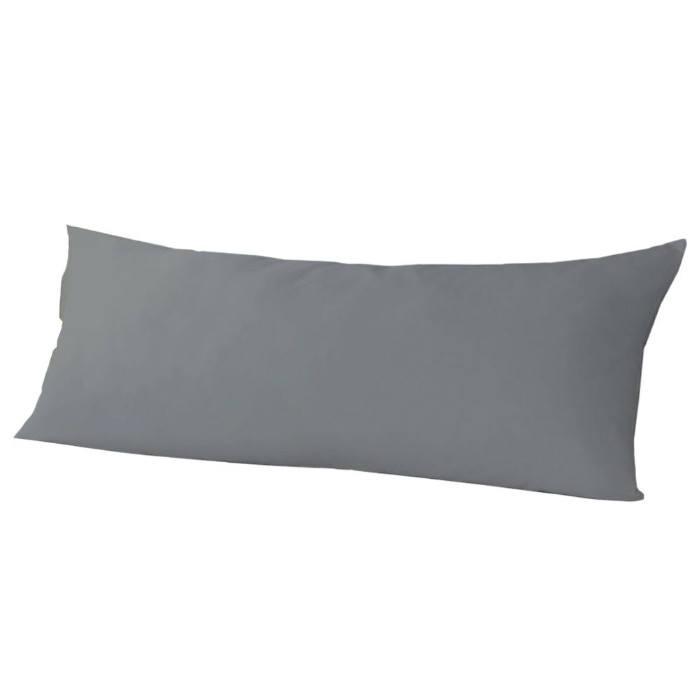 Cotton Home - Long Pillow w/ Cover - Grey