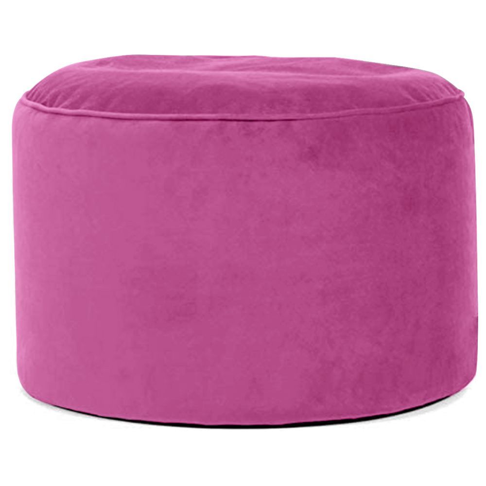 In House - Velvet Bean Bag Pouffe - 55 x 35 cm - Dark Pink