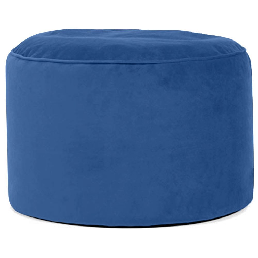 In House - Velvet Bean Bag Pouffe - 55 x 35 cm - Dark Blue
