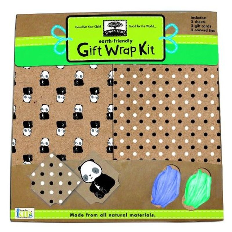 Green Start Gift Wrap Kits: Pandamonium - From Earth Friendly Materials