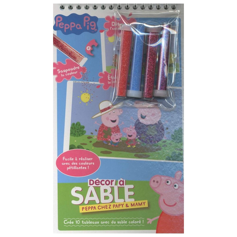 كتاب تلوين Peppa Chez Papy Mamy - Decor A Sable