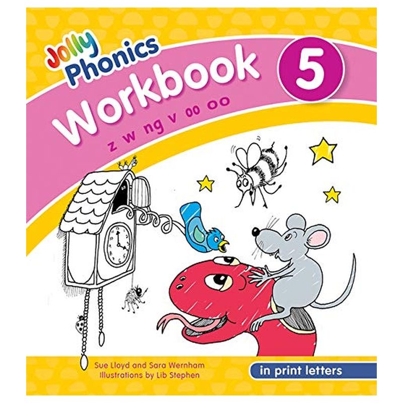 Jolly Phonics Workbook 5: In Print Letters (American English Edition)
