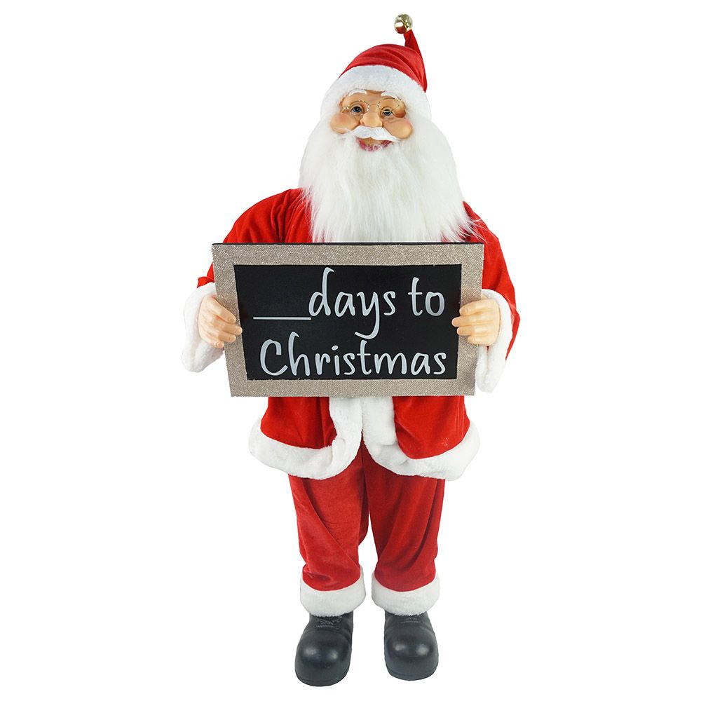 Chamdol - Santa with Countdown Sign 90cm - Red