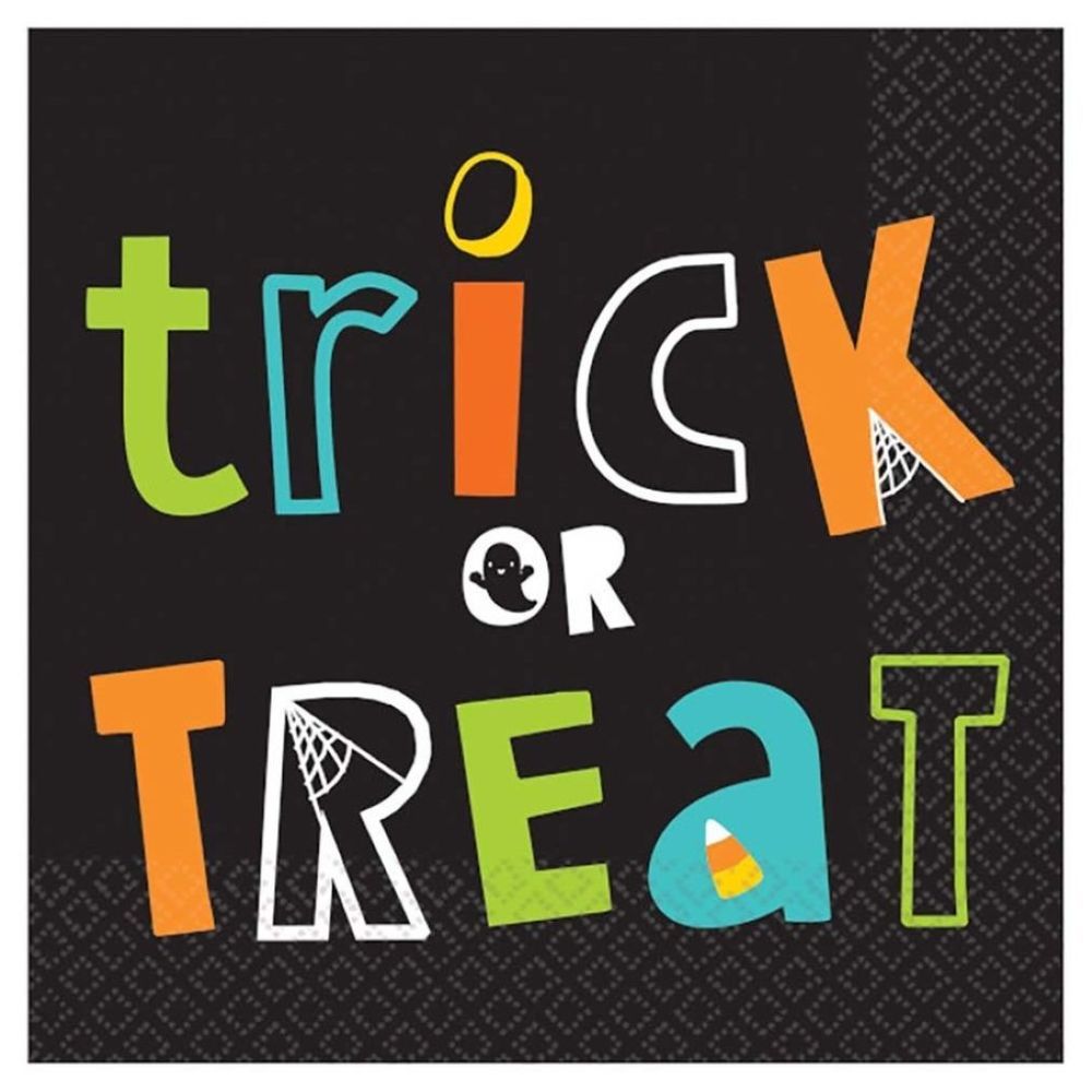 Costume Super Centre - Pack of 16 Trick Or Treat Napkins