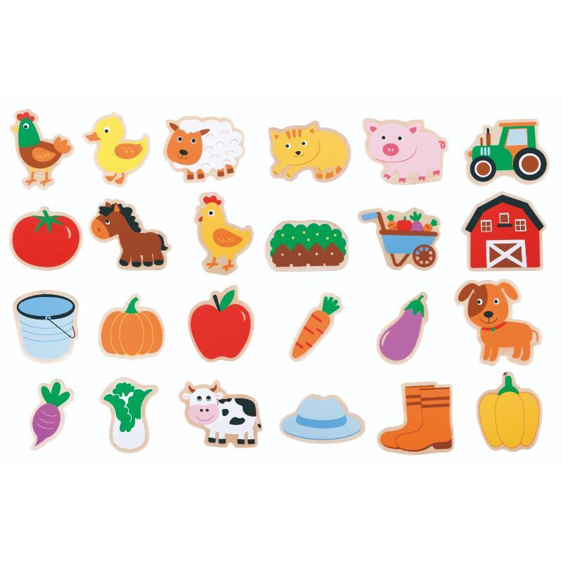 Lelin - Magnetic Farm Set 24Pcs