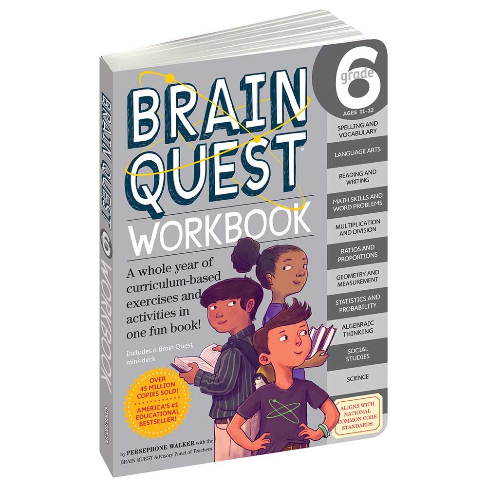 كتاب التمارين Brain Quest Workbook للصف 6