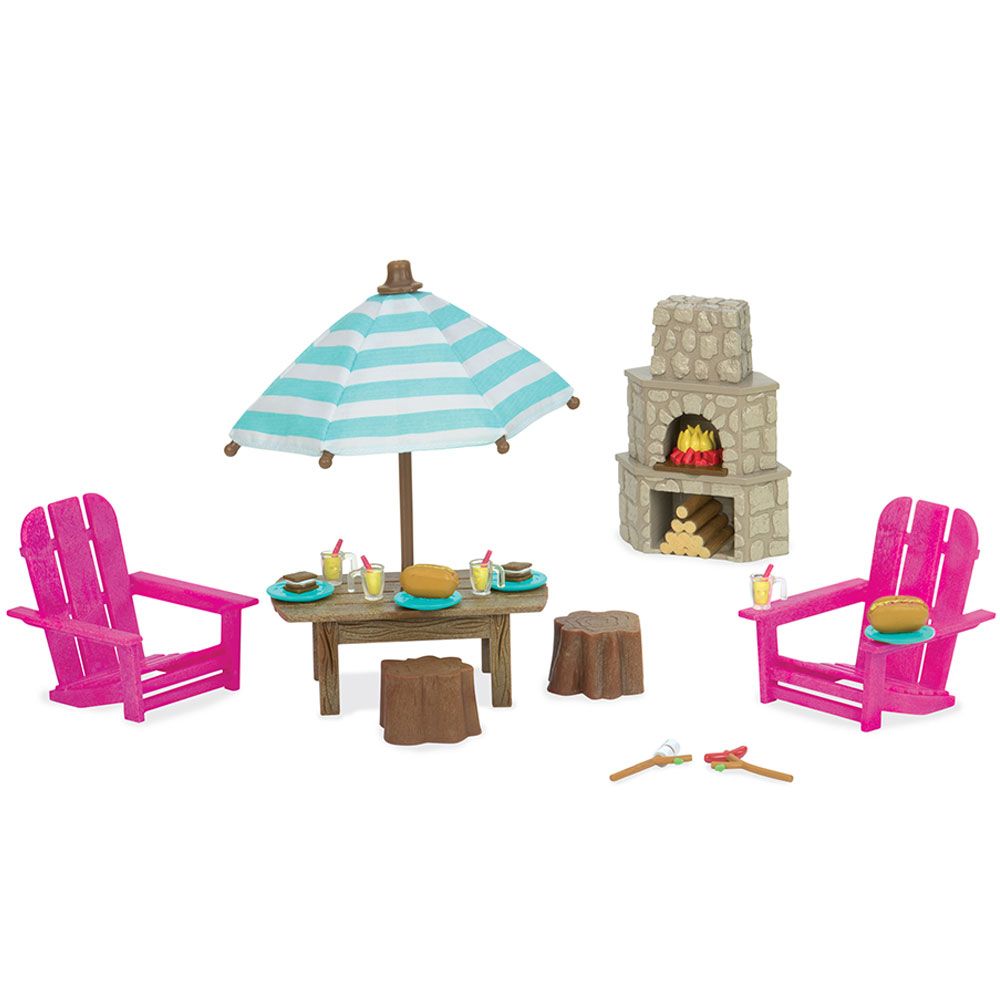 Li'L Woodzeez - Patio Set & Outdoor Fireplace