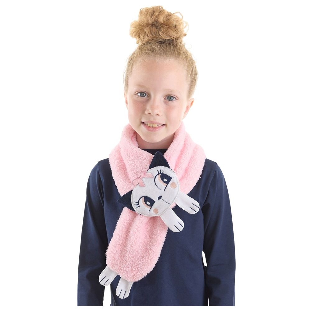 Mushi - Cat Plush Scarf - Pink