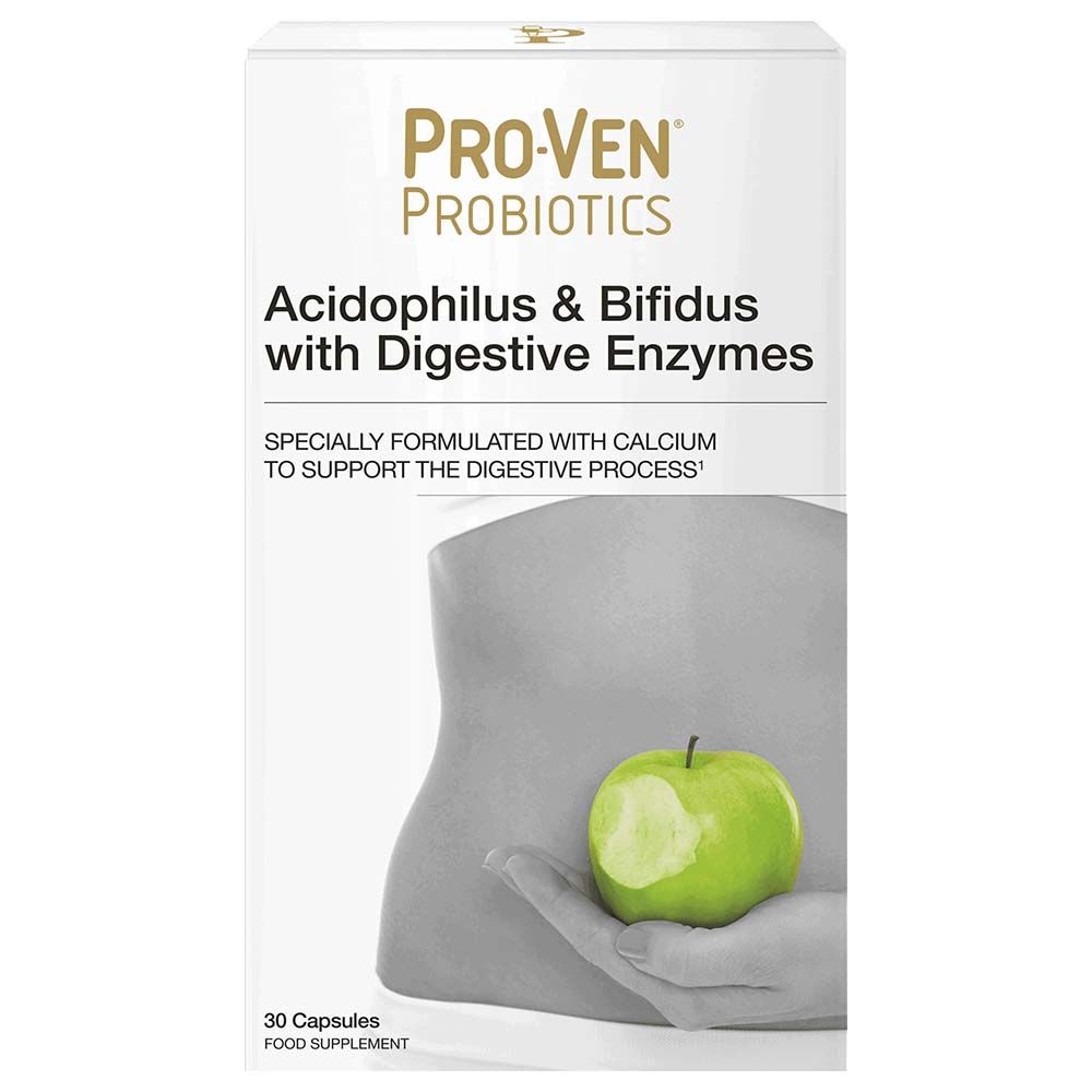 Proven - Acidophilus & Bifidus w/ Digestive Enzymes - 30 Capsules