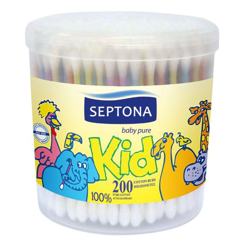 Septona - Cotton Buds Drum Kids 200's