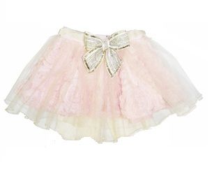 Little Mass Winter In Paris Pink with Bow Skirt