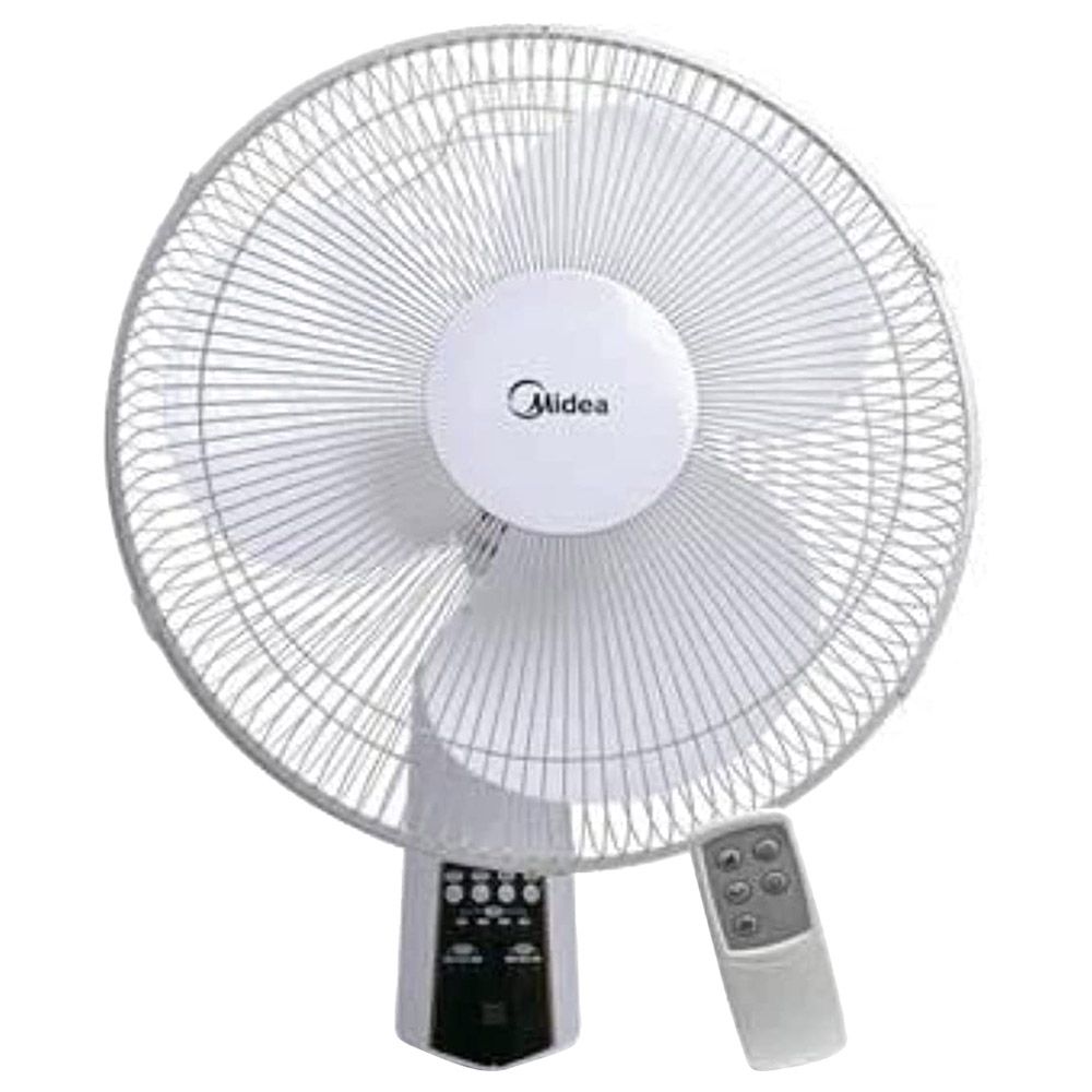 Midea - Wall Fan w/ Remote - White