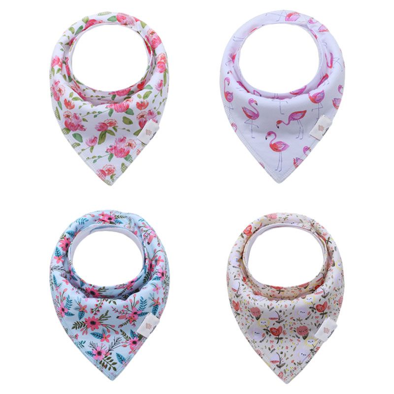 Tiny Toes - Baby Bibs Pack of 4 - Cute