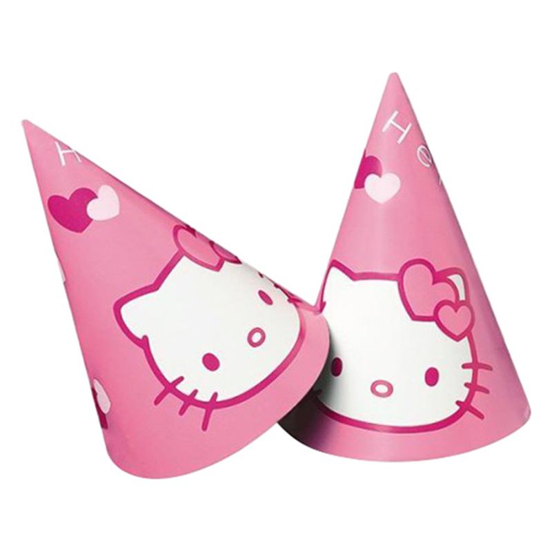 6قطع قبعات الحفلات من ماركة هالو كيتي