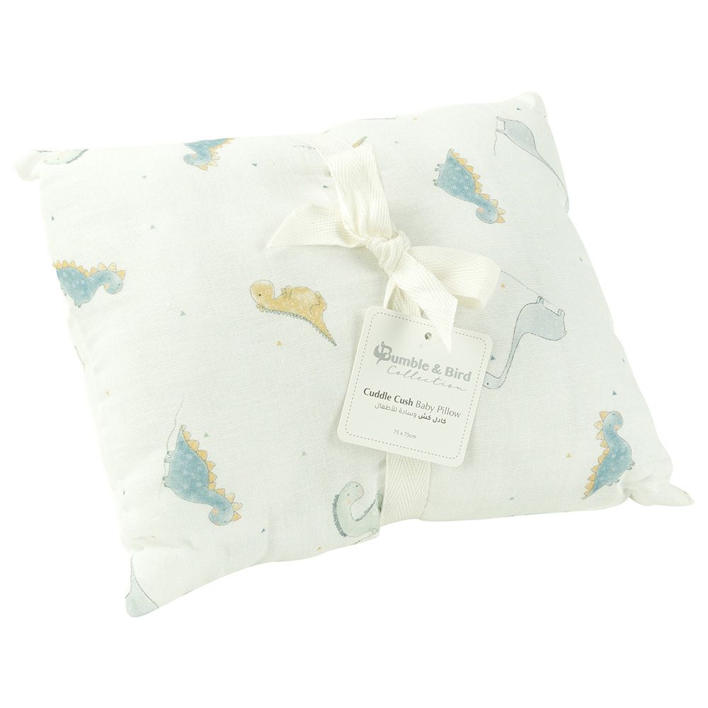 Bumble & Bird - Cotton Baby Pillow - Dino