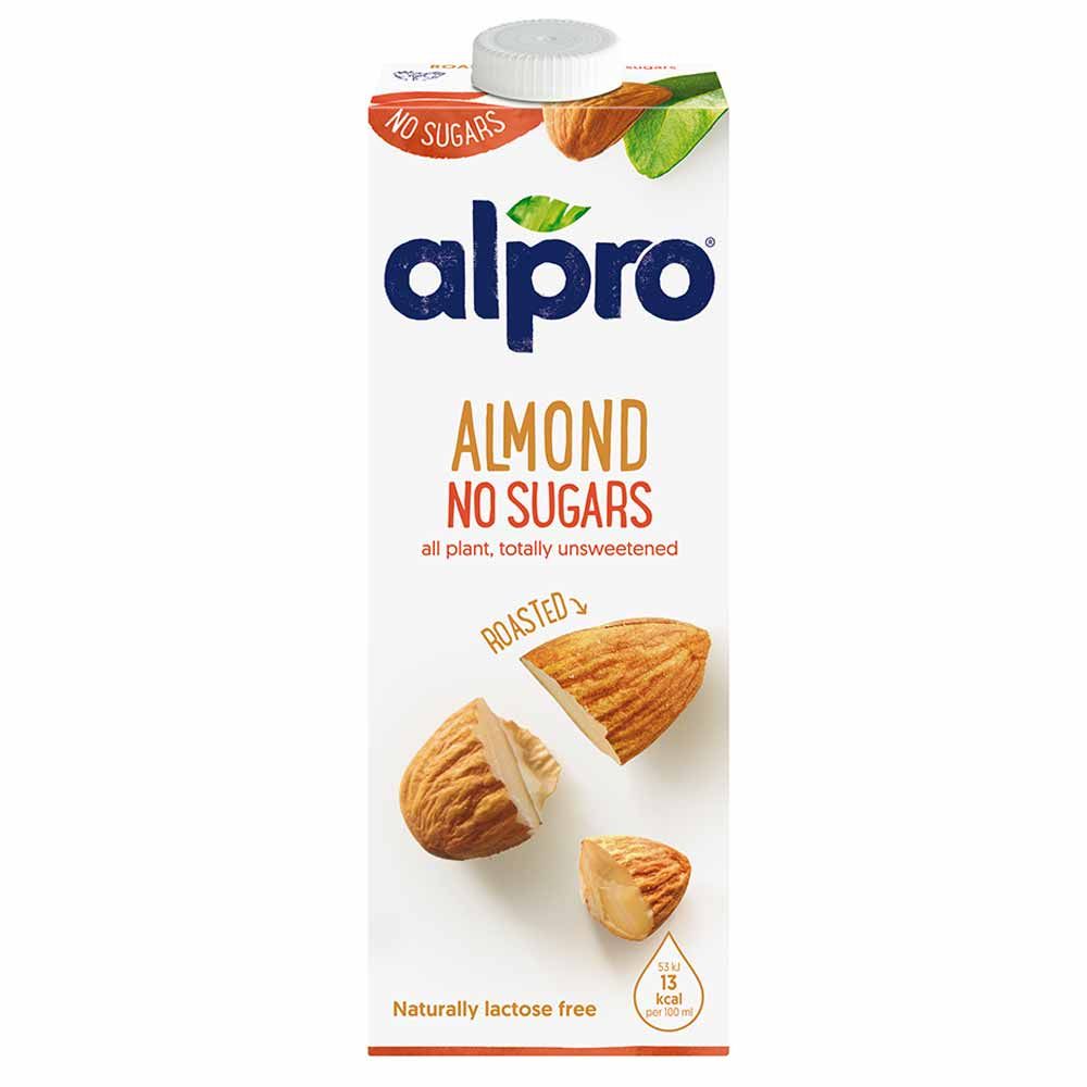Alpro - Drink Almond No Sugars 1L, Pack Of 8