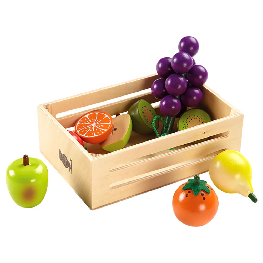 TTS - Role Play Wooden Fruit And Veg In Crates