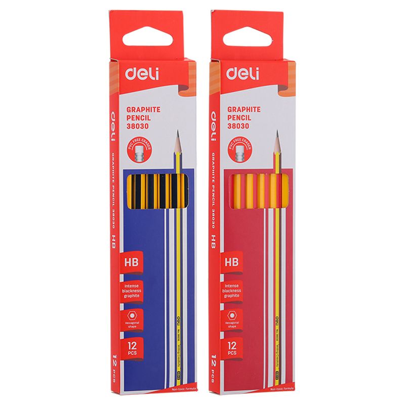 Deli - Hexagonal Graphite HB Pencil - 72 pcs