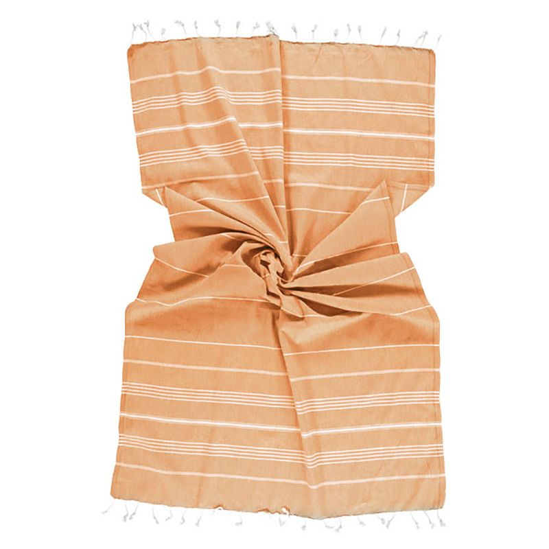 Generic - Soft Weave Cotton Peshtamal Beach Towel - Coral