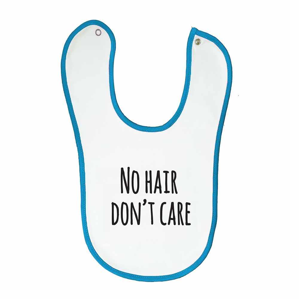 Fay Lawson - Boys Bib With Message White/Blue