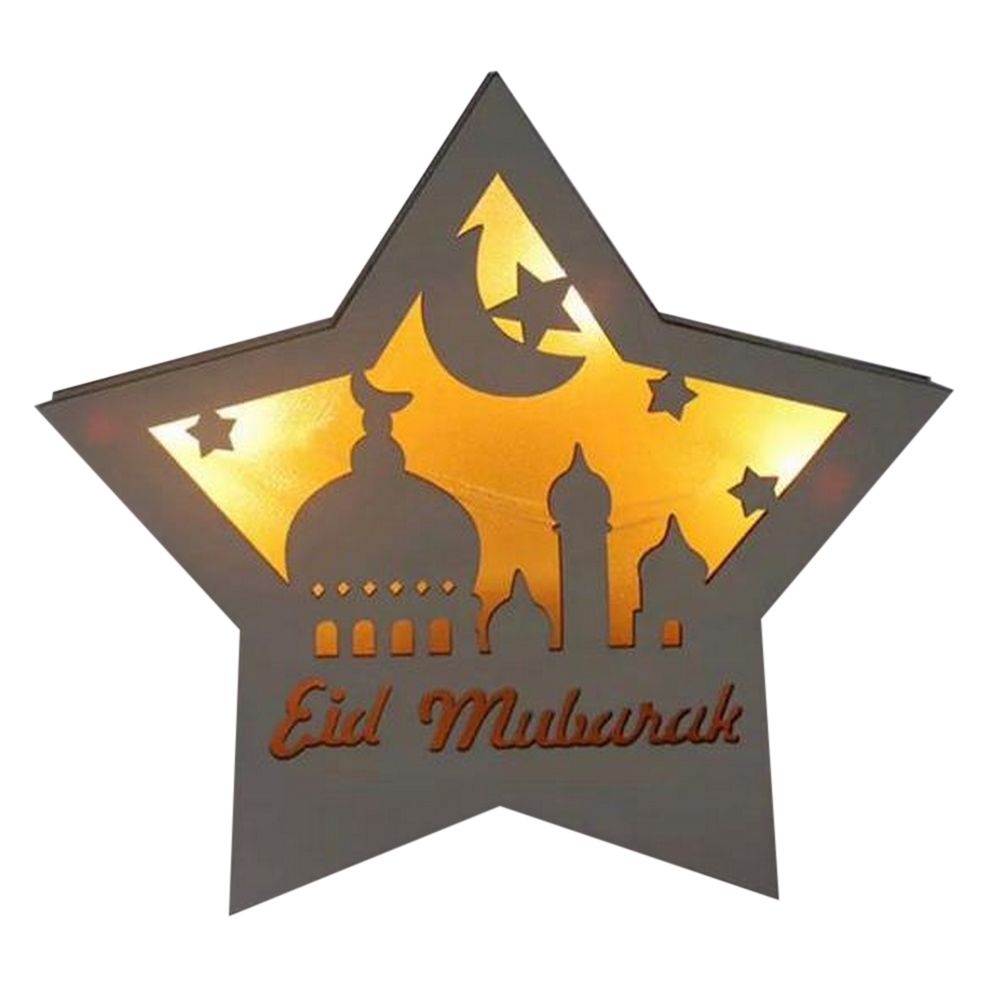 Brain Giggles - Eid Mubarak Wooden Light Decorations