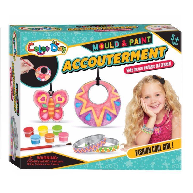 برين جيغلز- مجموعة التشكيل والتلوين اصنعها بنفسك قلادة وسوار