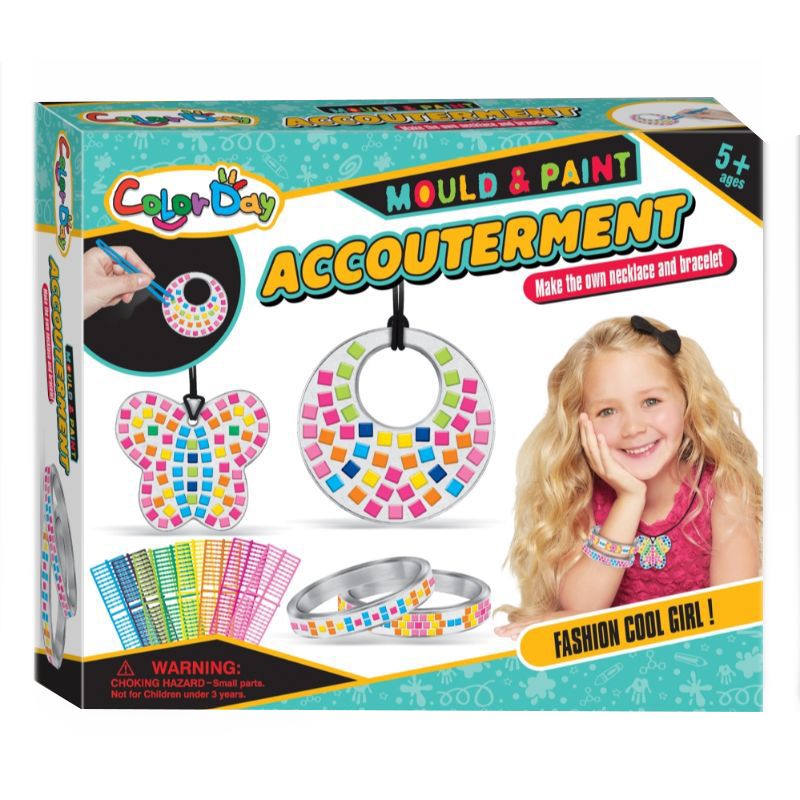 برين جيغلز- مجموعة صنع أساور وسلاسيل ملصقات فسيفساء