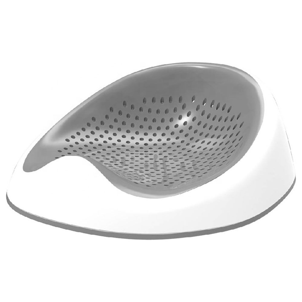 قاعدة دعم الرضع للاستحمام لون رمادي من ماركة ليتل أنجل