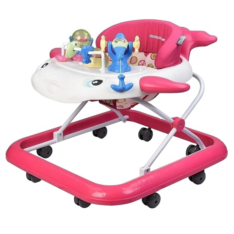 Mamalove - Baby Walker Whale Shapped - Pink