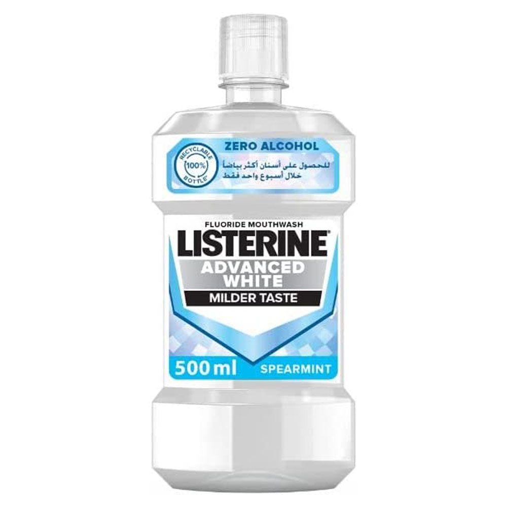 Listerine - Advanced White Mouthwash 500ml - Spearmint