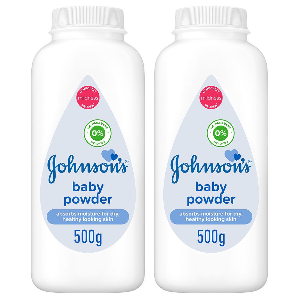Johnson & Johnson - Baby Powder - Pack of 2 - 500g
