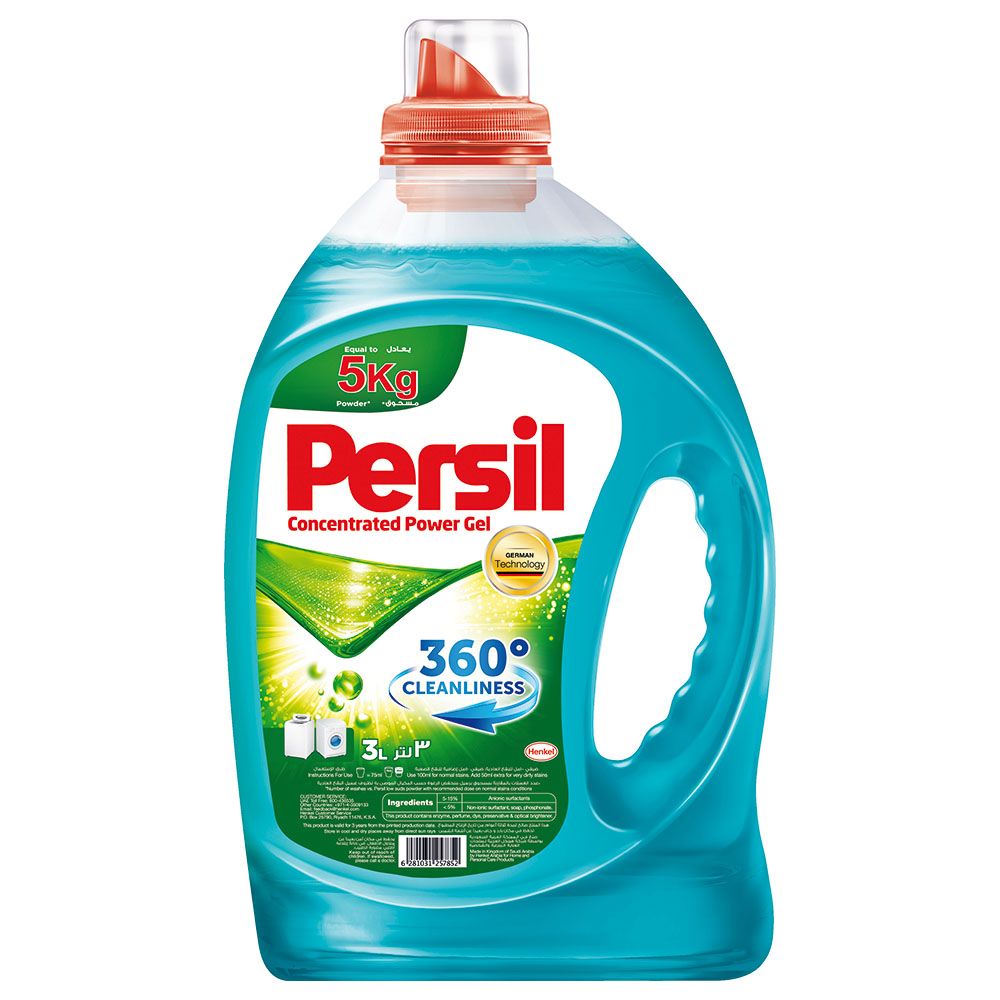 Persil - Low Foam Power Gel Laundry Detergent 3L