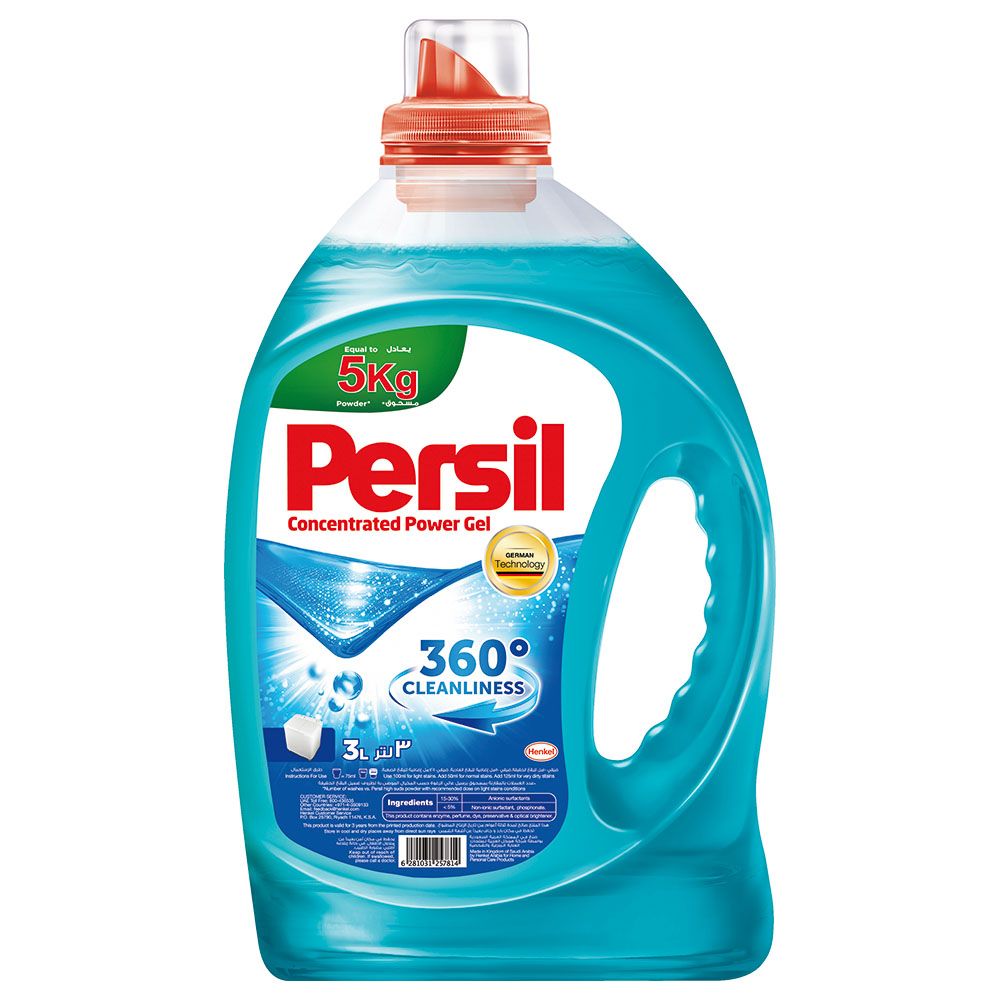 Persil - High Foam Power Gel Laundry Detergent 3L