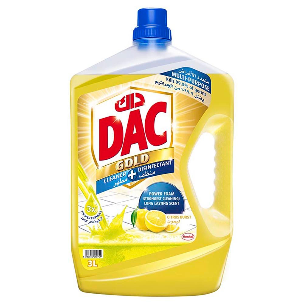 داك - منظف ومطهر للأرضيات 3 لتر – رائحة حمضيات