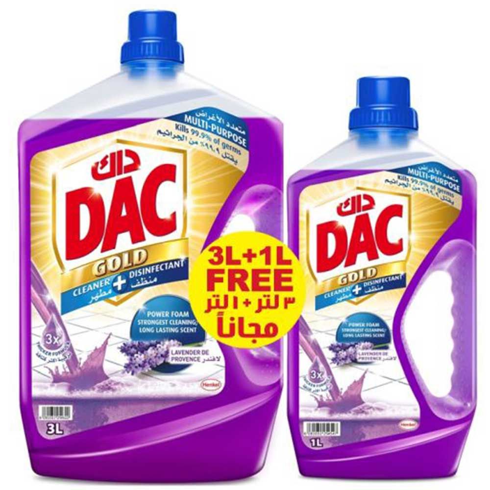 داك - منظف ومطهر ذهبي - خزامى - 3ل+1ل