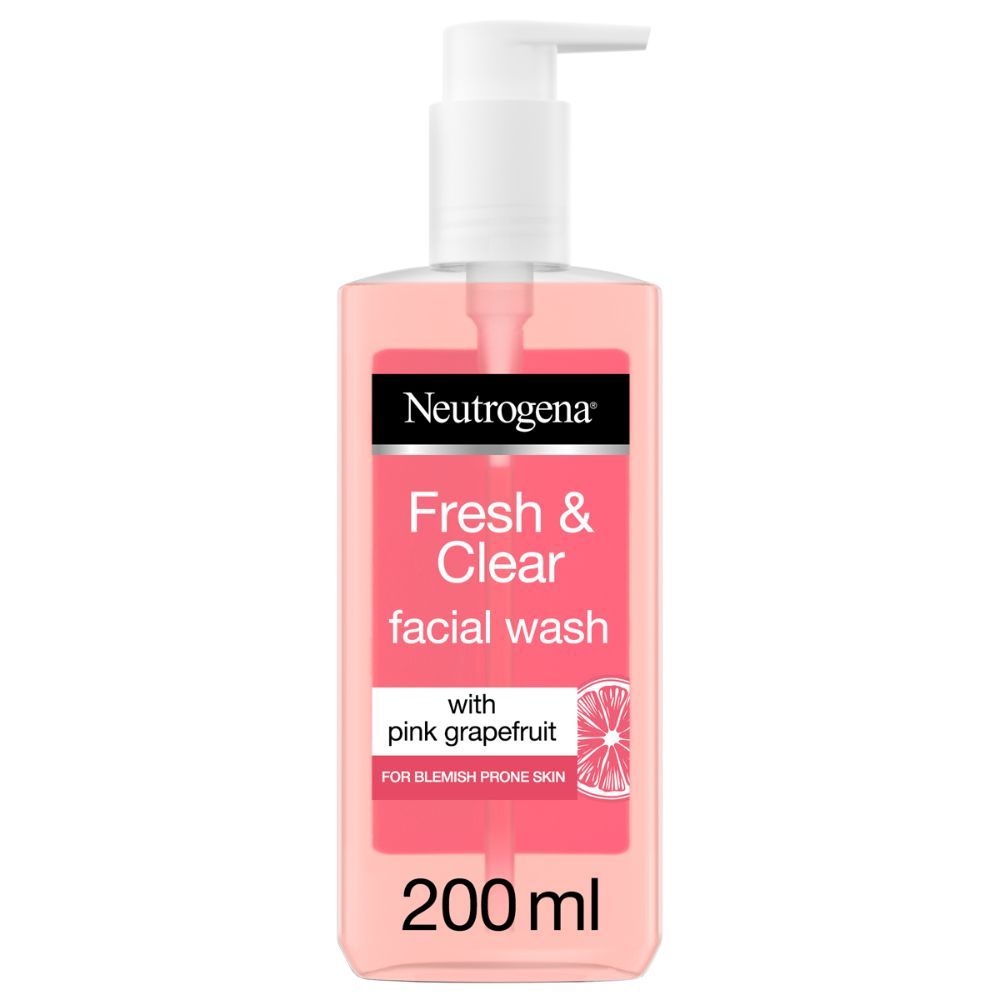 Neutrogena - Facial Wash, Visibly Clear, Pink Grapefruit 200ml